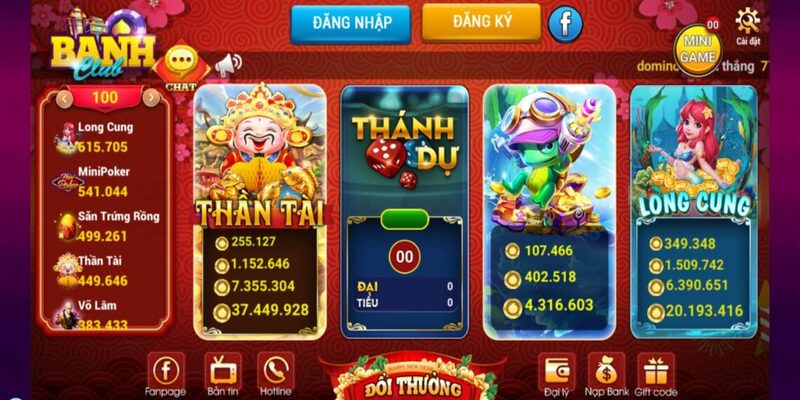 Banh Club Nổ Hũ - Sân quay Nổ Hũ phát tài phát lộc 2024 2 Kho game đủ các chủ đề hấp dẫn